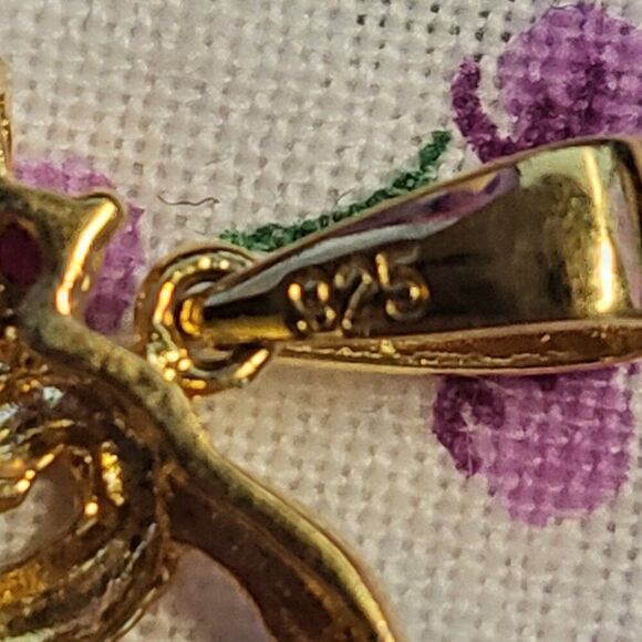 Ross Simons Ruby & Diamond Accent Heart Pendant - Picture 5 of 5